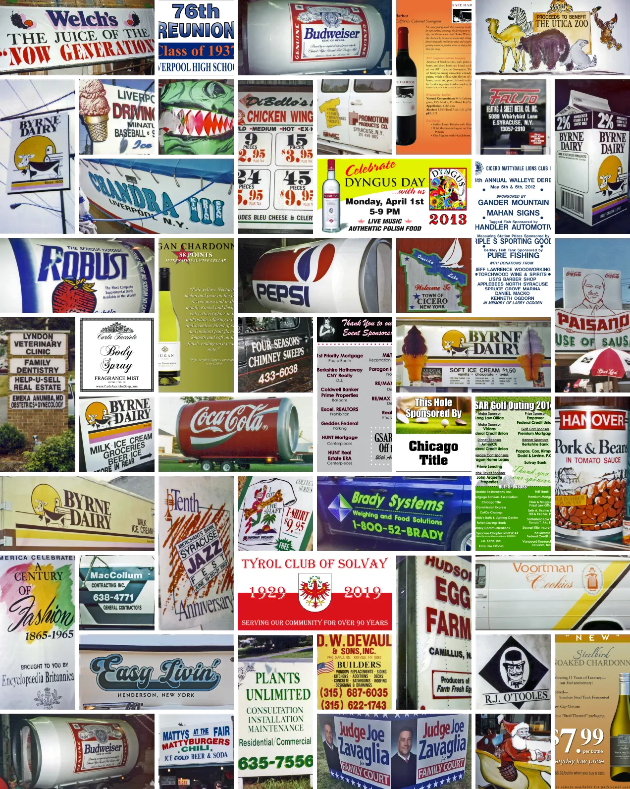 Mahan Signs products including banners, rigid signs, yard signs, posters, and canvas prints